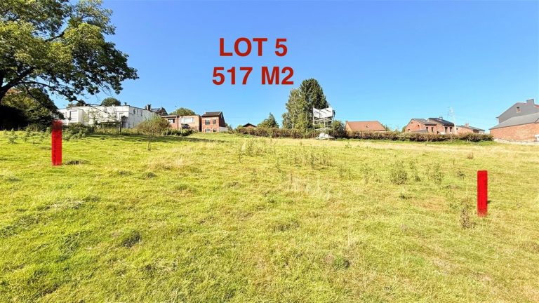 Lot 5- Près du centre, vue imprenable,verte, permis accordé