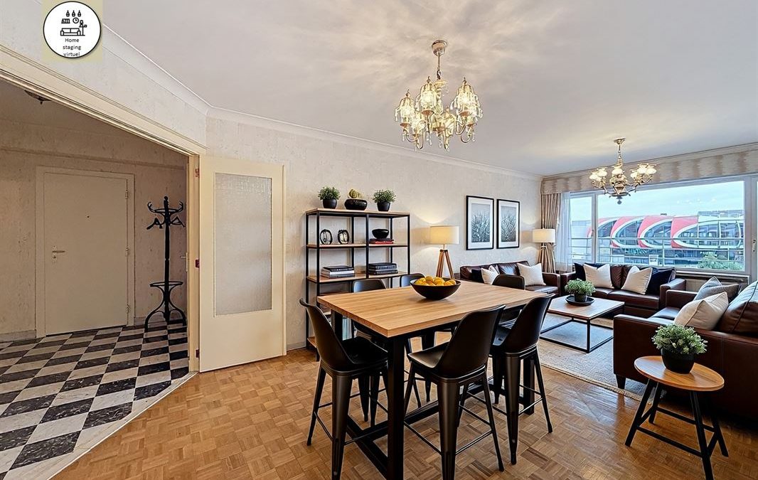 Liège Boverie – Appartement 2 ch. lumineux avec 2 terrasses et vue dégagée