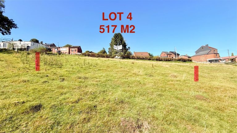 Lot 4- Près du centre, vue imprenable,verte, permis accordé